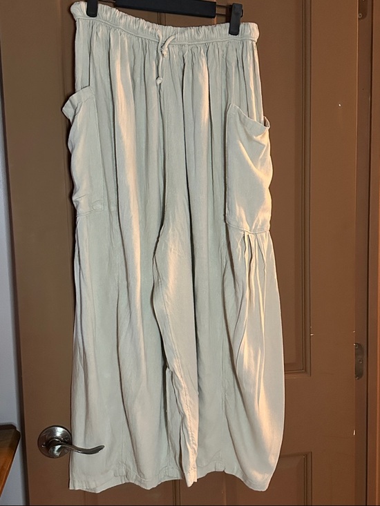 Free People Pants - Free People Cream Wide Leg Pull-On Pants